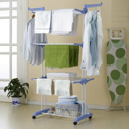 Séchoir Linge 3 Niveaux Pour Sécher Les Vêtements - Etendoir à Linge pliable