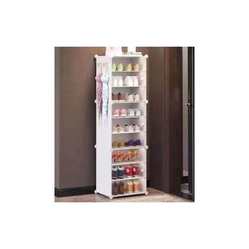 Etagère à Chaussures Modulable -16 à 18 Paires blanc