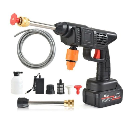 Pistolet de lavage de voiture haute pression sans fil, 30 bars, fournitures de lave-auto, générateur de mousse