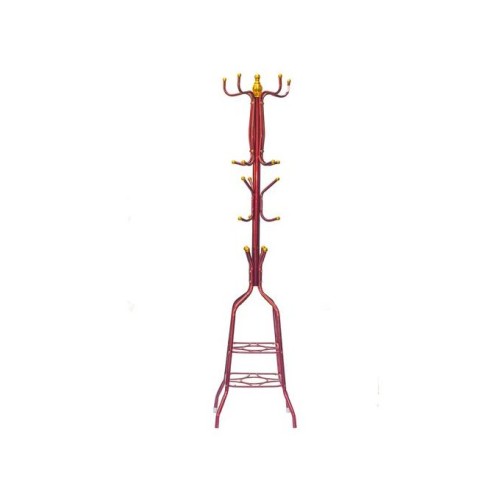 Porte-Manteau - 170cm Rouge/Blanc