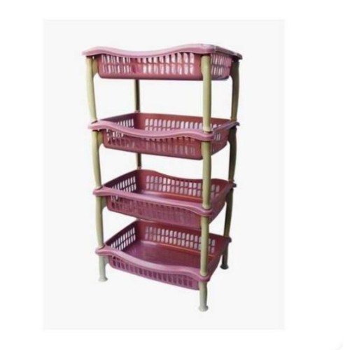 4 Étagères de Rangement Cuisine en Plastique