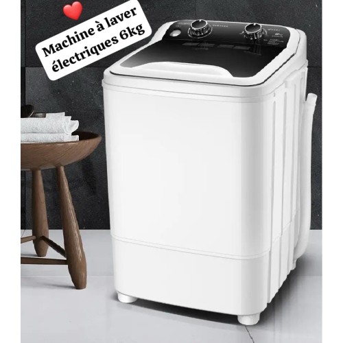 Mini Machine A Laver Semi-Automatique Portable - 6Kg - 220V-50Hz