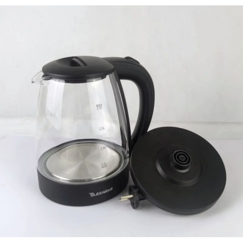 Bouilloire électrique en verre écarlate 2 litres