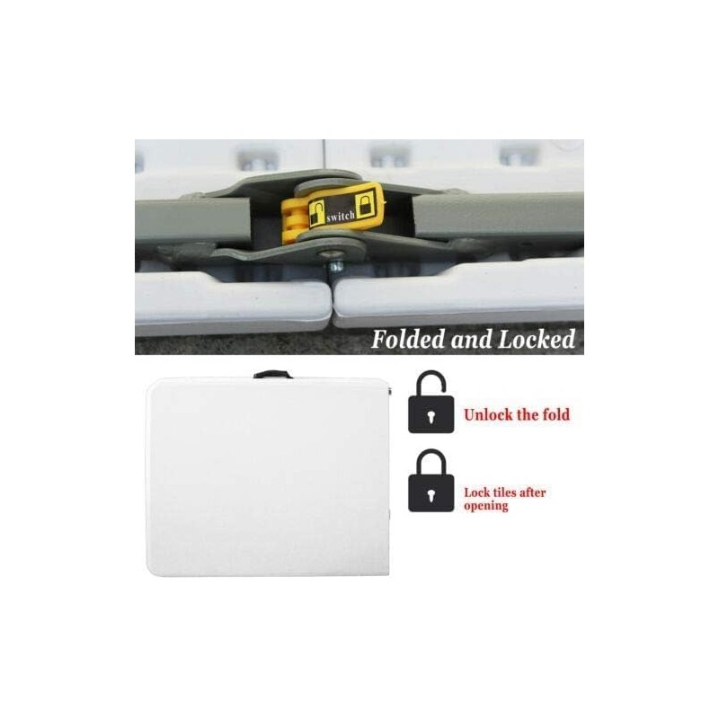 Table de Camping 2.40m Portable Pliante. Pique-Nique Party Cuisine Jardin Randonnée  etc..