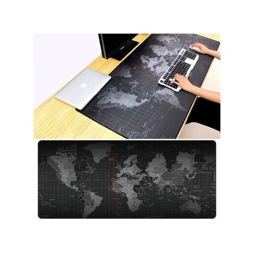 Tapis De Souris 90*40 cm Caoutchouc Souple-noir
