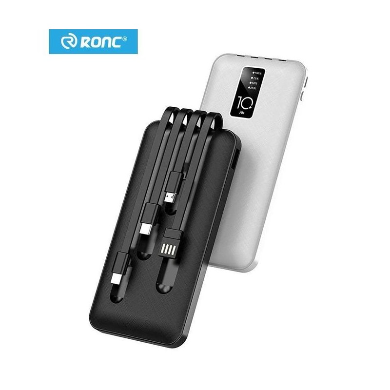 Chargeur 4 in1 Câbles intégrés 10000mAh Power Bank