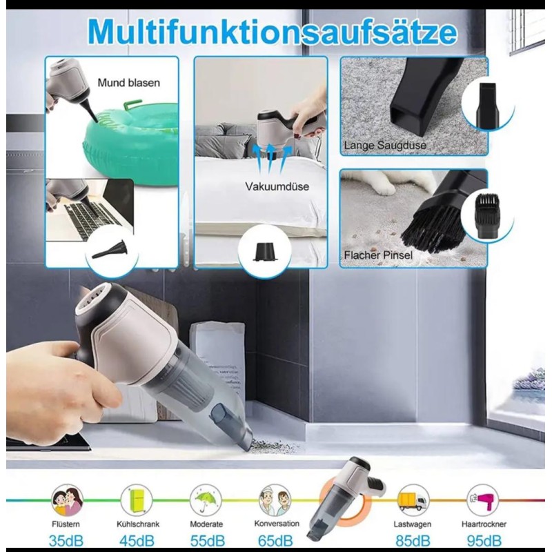 Aspirateur portable sans fil – multifonctionnel