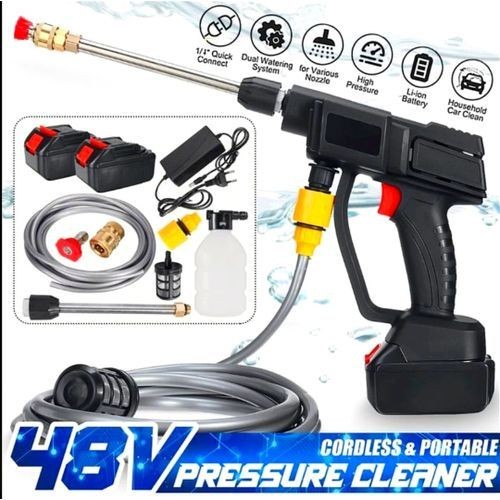Pistolet de Lavage sans Fil- Haute Pression Avec 2 Batteries 48v