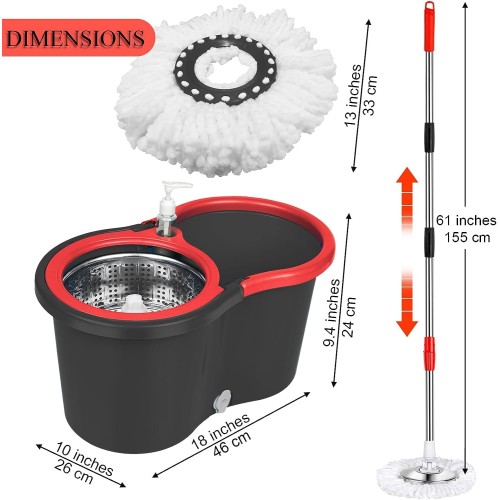 Ensemble nettoyage sol, Seau avec essoreuse