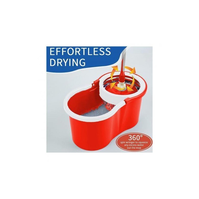 Ensemble nettoyage sol, Seau avec essoreuse -Vert
