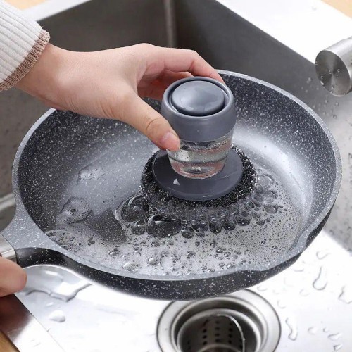 Brosse de nettoyage à pression multifonctionnelle, brosse de cuisine