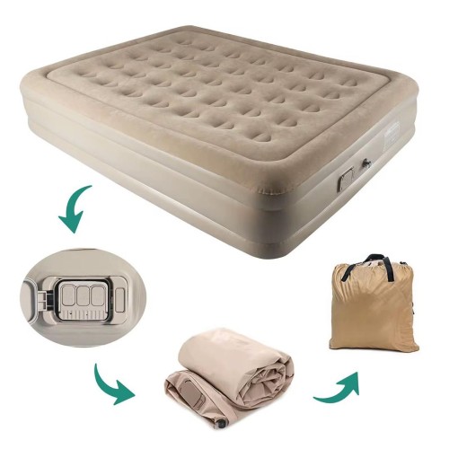 Matelas Gonflable avec pompe intégrée, 200x150x40cm