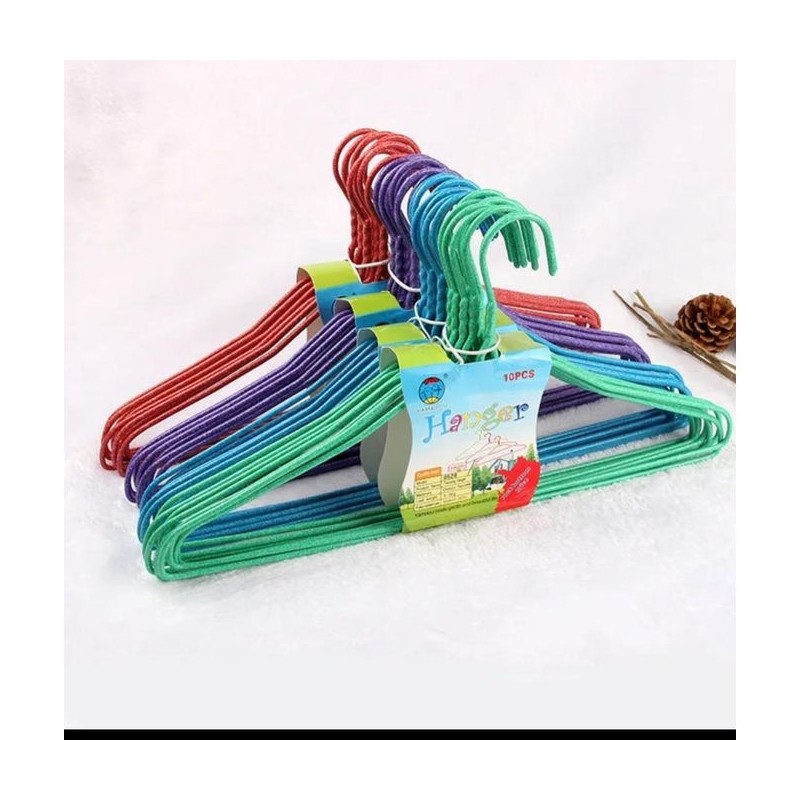 Pack de 10 Cintres en acier inoxydable