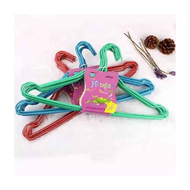 Pack de 10 Cintres en acier inoxydable