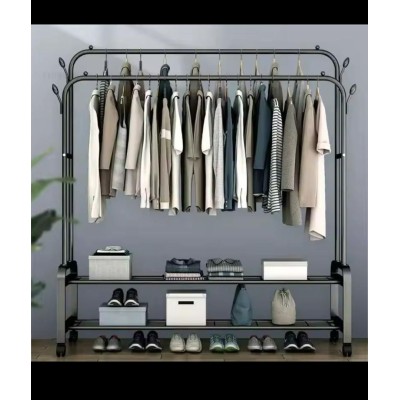 Penderie porte-manteau étendoir + 10 cintres