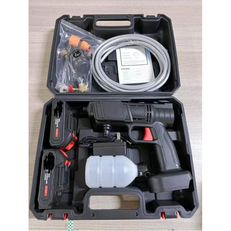 Vente flash Pistolet de Lavage sans Fil- Haute Pression Avec 2 Batteries 48v