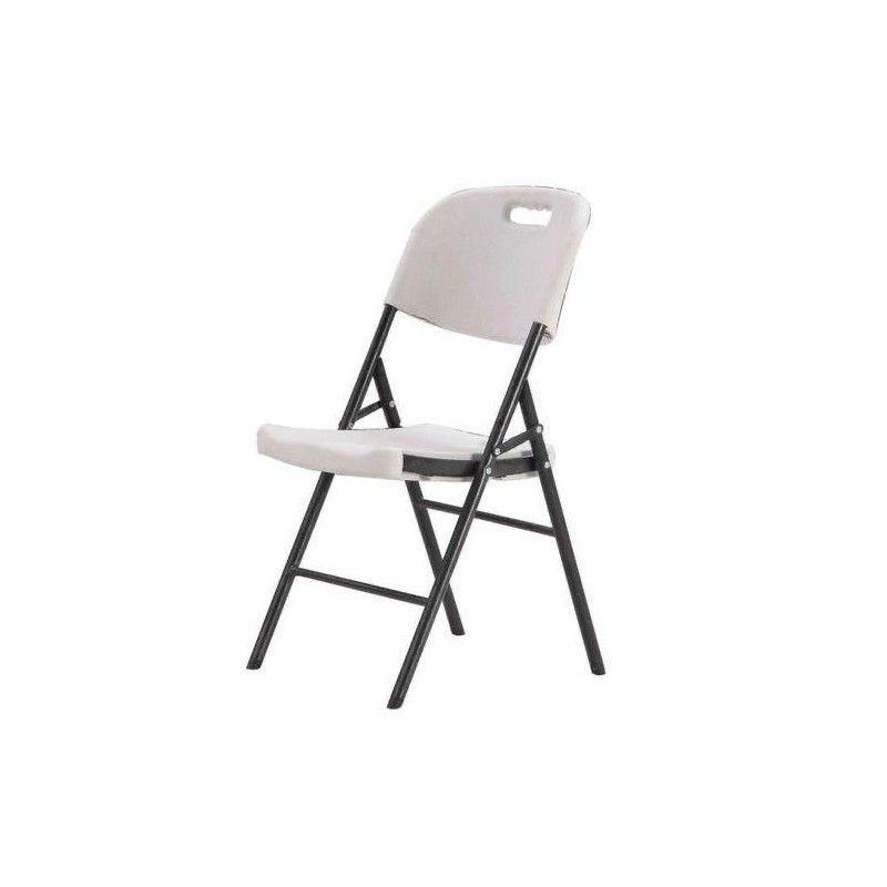 Chaises pliantes en plastique blanc- camping en plein air -  de pique-nique