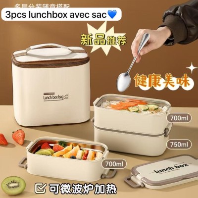 Ensemble 3 pièces Lunch Box