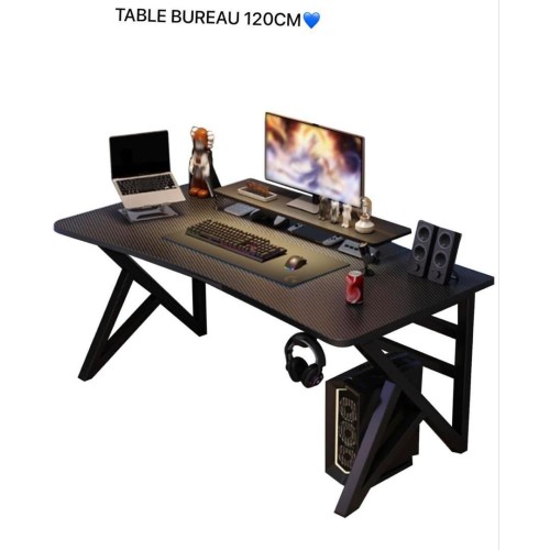 Table ergonomique hautes performances avec surface en fibre de carbone 120/75/60 2