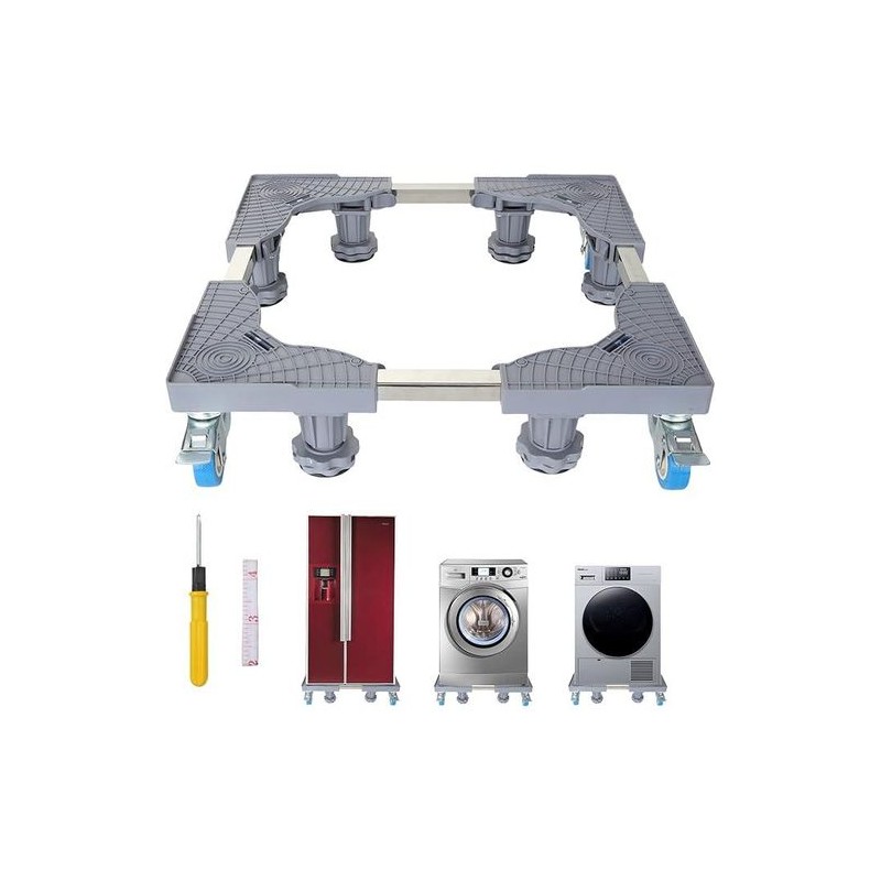 Black F Support réfrigérateur haute qualité 8 pieds + 4 roues